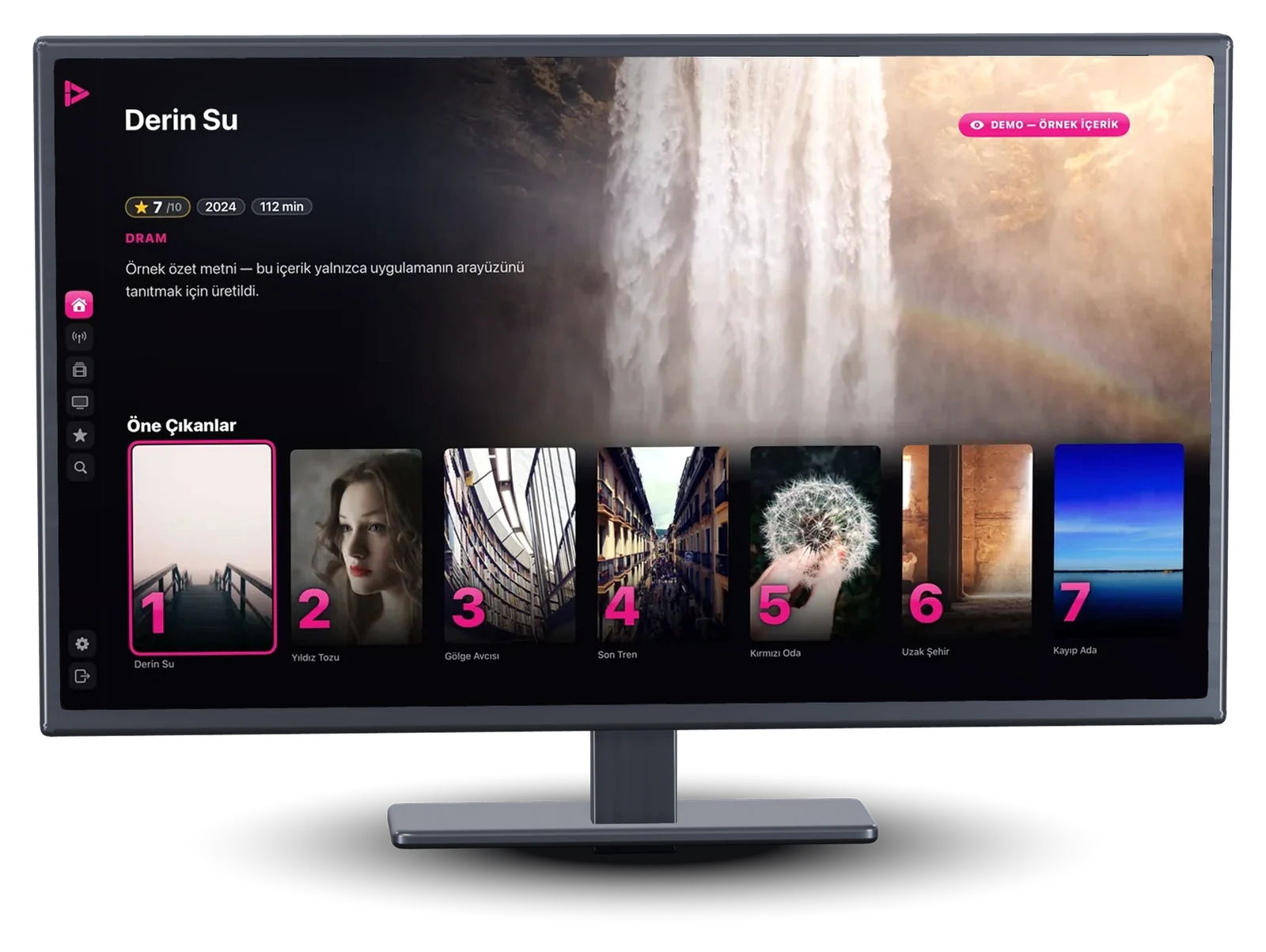 Apple TV ana ekranı: öne çıkan film ve numaralı Öne Çıkanlar rafı